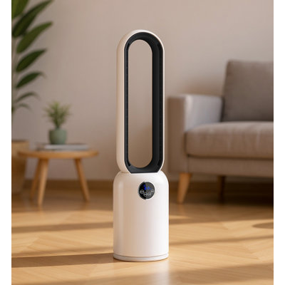 Ventilateur tour sans lame de 35 po avec télécommande, ventilateur de circulation d'air de 26 pi / s pour une utilisation à l'intérieur, 24 vitesses, 12 compteurs, ventilateur oscillant silencieux pour le bureau de la chambre à coucher