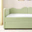 Lit de jour classique rembourré en bois massif avec lit gigogne convertible en bois massif pour chambre d'amis Gingham Classic-131205471