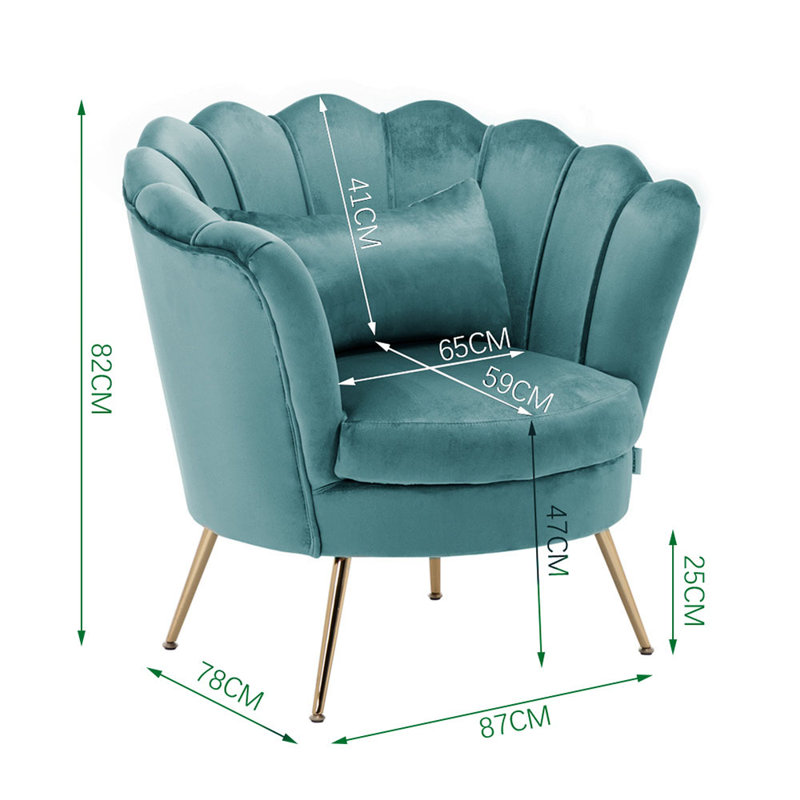 Ayser Velvet Armchair