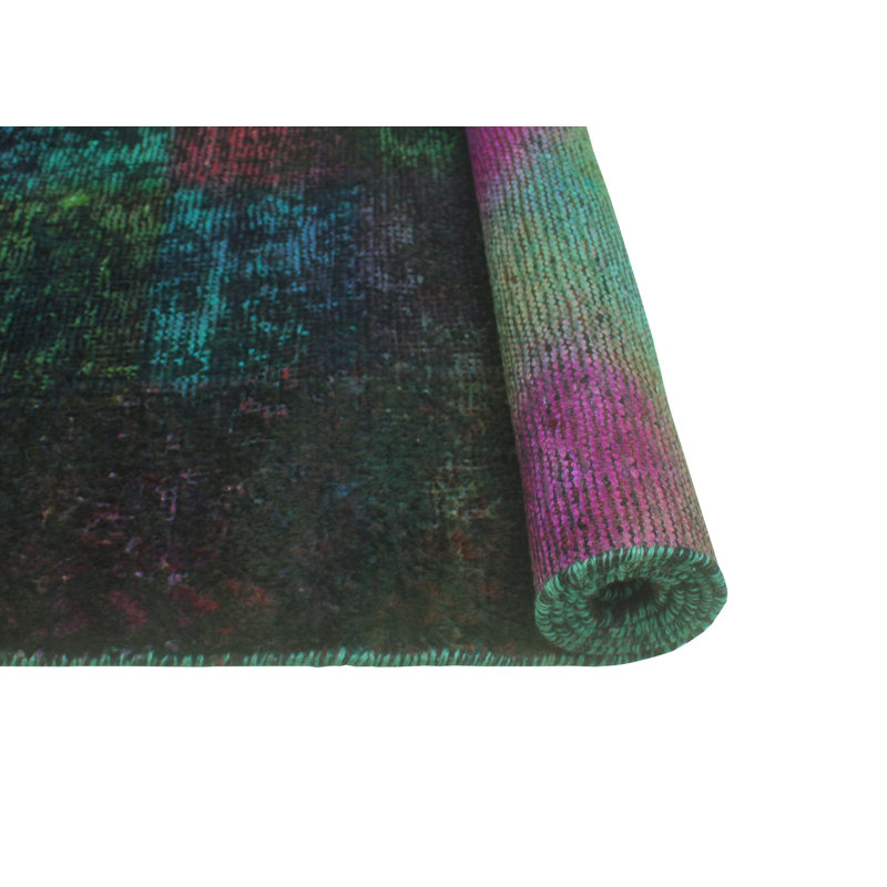 Tapis unique en laine 4 pi x 6 pi 1980 Kierstan