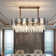10 - Light Crystal Rectangular Pendant