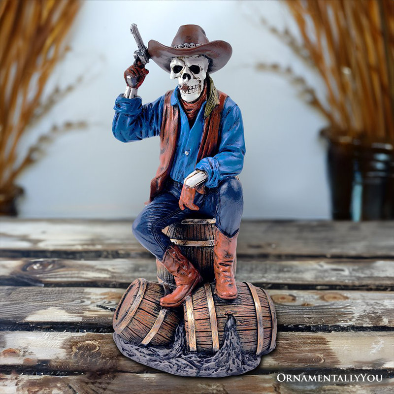 Figurine de squelette Western