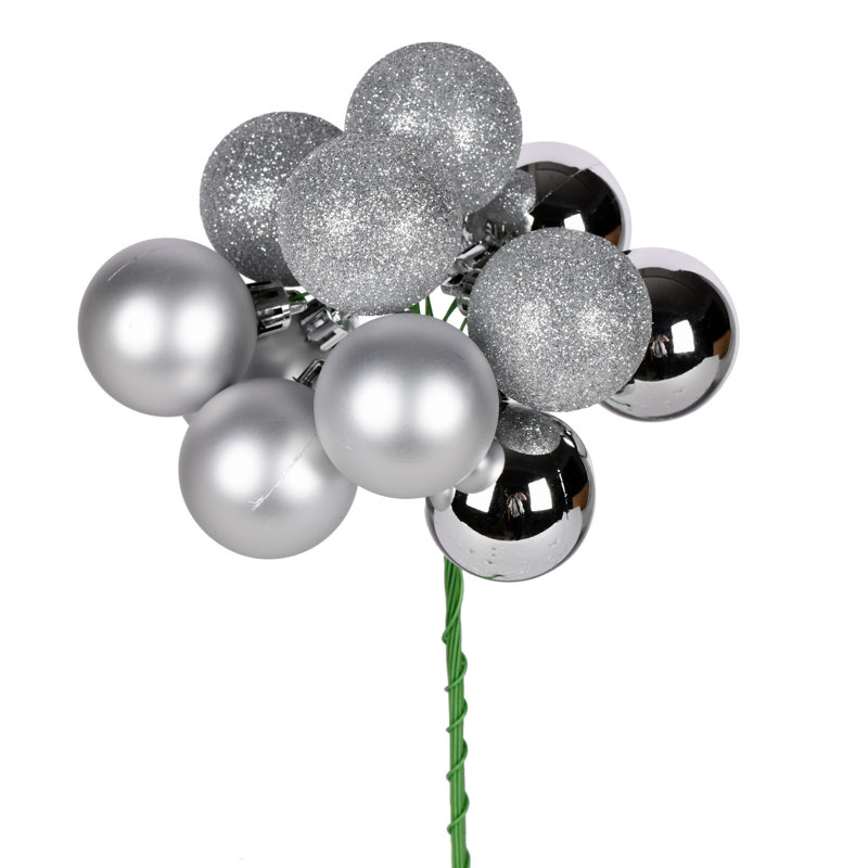 Solid Holiday Shaped Ornament, Silver