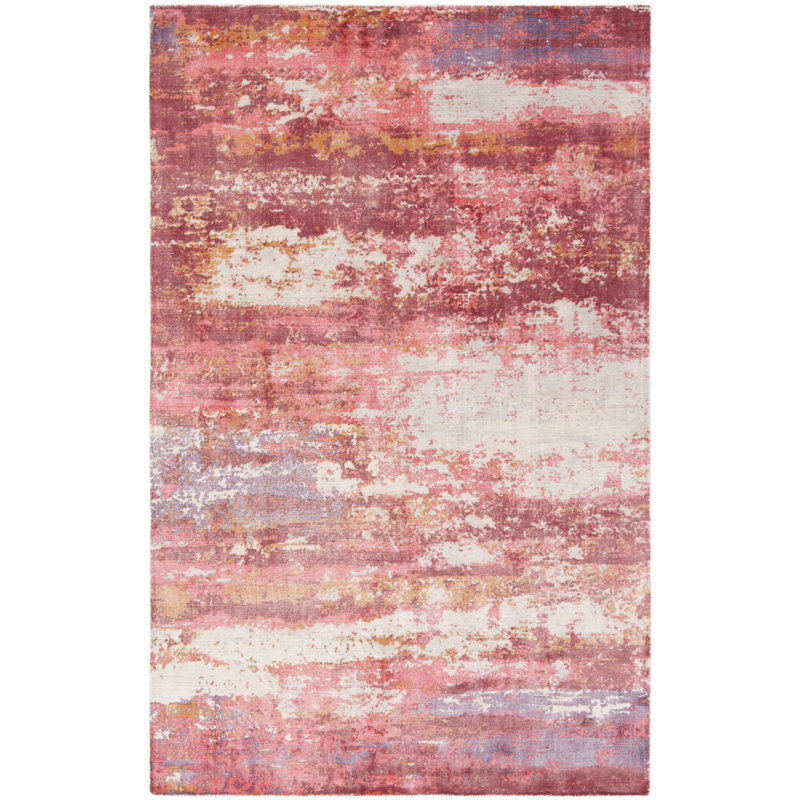 Tapis rouge et ivoire Cuevas, Rectangle 9 pi x 12 pi