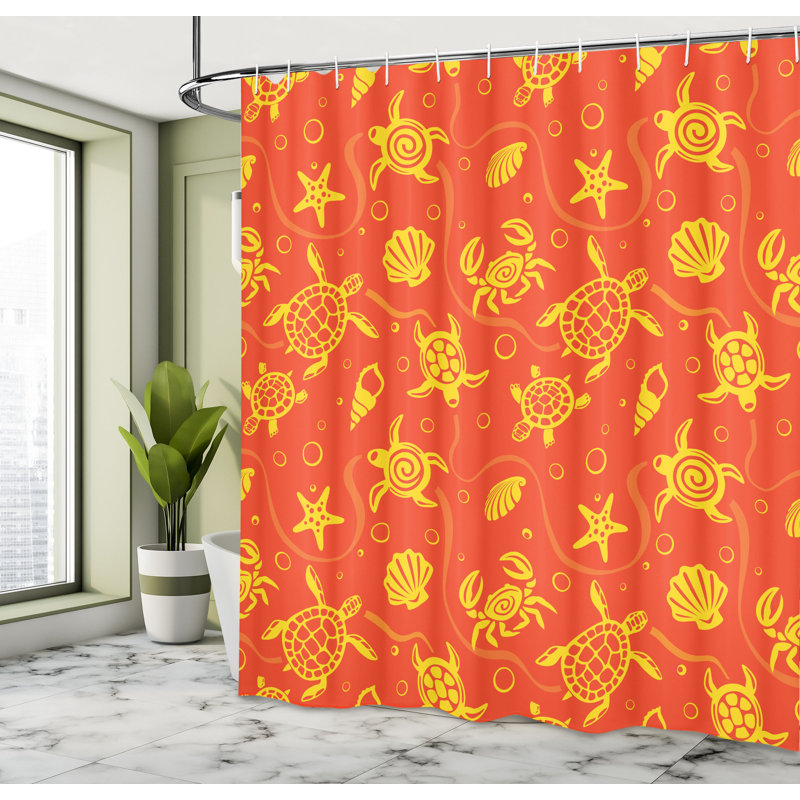 Shower Curtain with Hooks Included, 84"H x 69"W