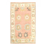 Pink Color Fine Hand knotted Oushak Rug 5'7'' X 9'2''
