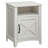 Bauman Farmhouse Nightstand, Bedside Table with a Cabinet and Open Compartment-73822924