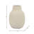Neutral Textured 9" Ceramic Vase Contemporary Ivory Bulbous