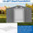 10X8 FT Outdoor Tool Storage Shed With Metal Foundation & Lockable Doors,  All Weather Metal Sheds-121491831-121491836