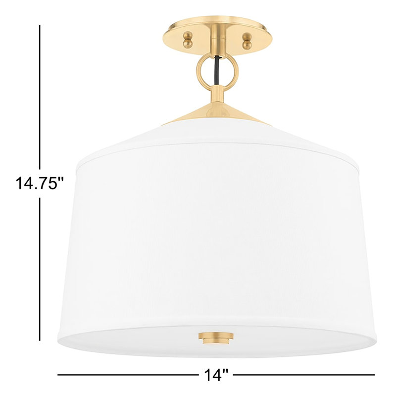 1 - Light Semi Flush Mount