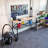 Heavy-Duty Folding Butcher-Block Workbench with Locking Casters