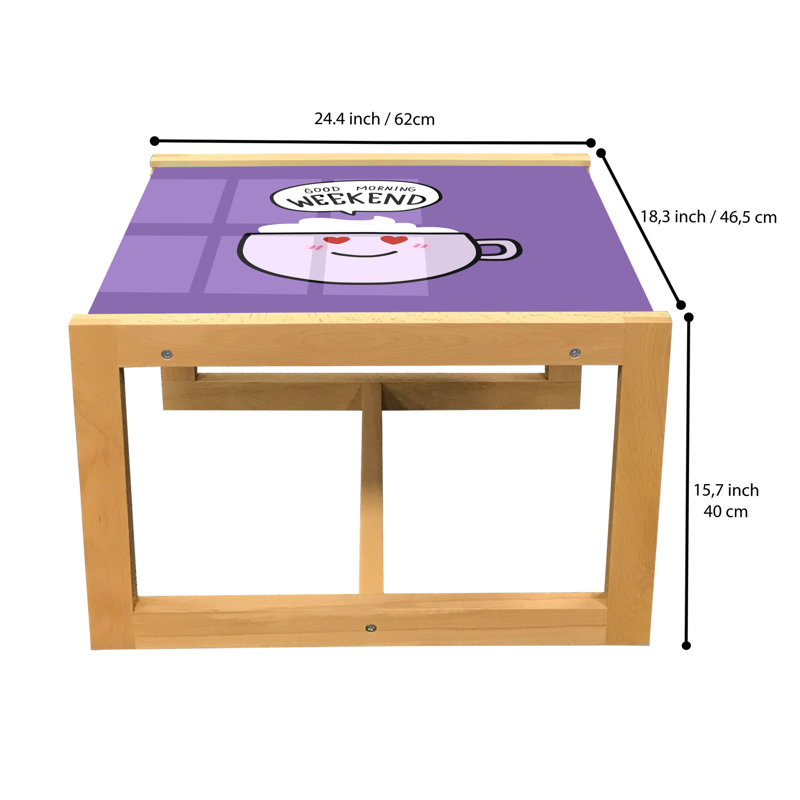 Ingiberg Sled Coffee Table, 40cm H x 46.5cm W x 62cm D