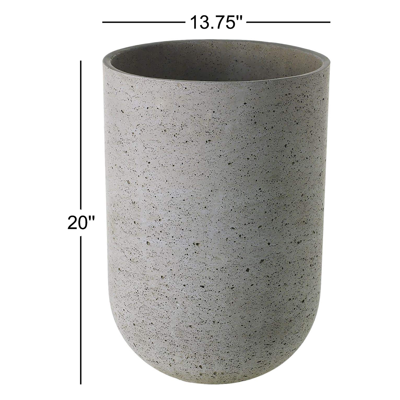 Georgy 17" Handmade Pot Planter, 20" H x 13.75" W x 13.75" D