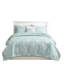 Lit double en coton double / grand Corail brodé, motifs de courtepointe décoratifs de chambre à coucher 4 pièces, coussins,-122457729-122457727
