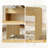 Adah 47 Inch Office Desk with 2 Storage Drawers, Curved Waterfall Modern Writing Desk, Minimalist Home Office Desk for Study, Natural Oak-990170431