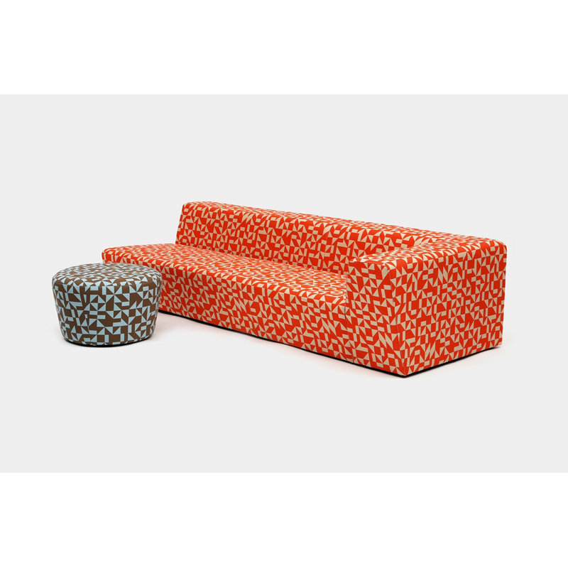 Caroline Round Pouf, Seawell Sunbrella®