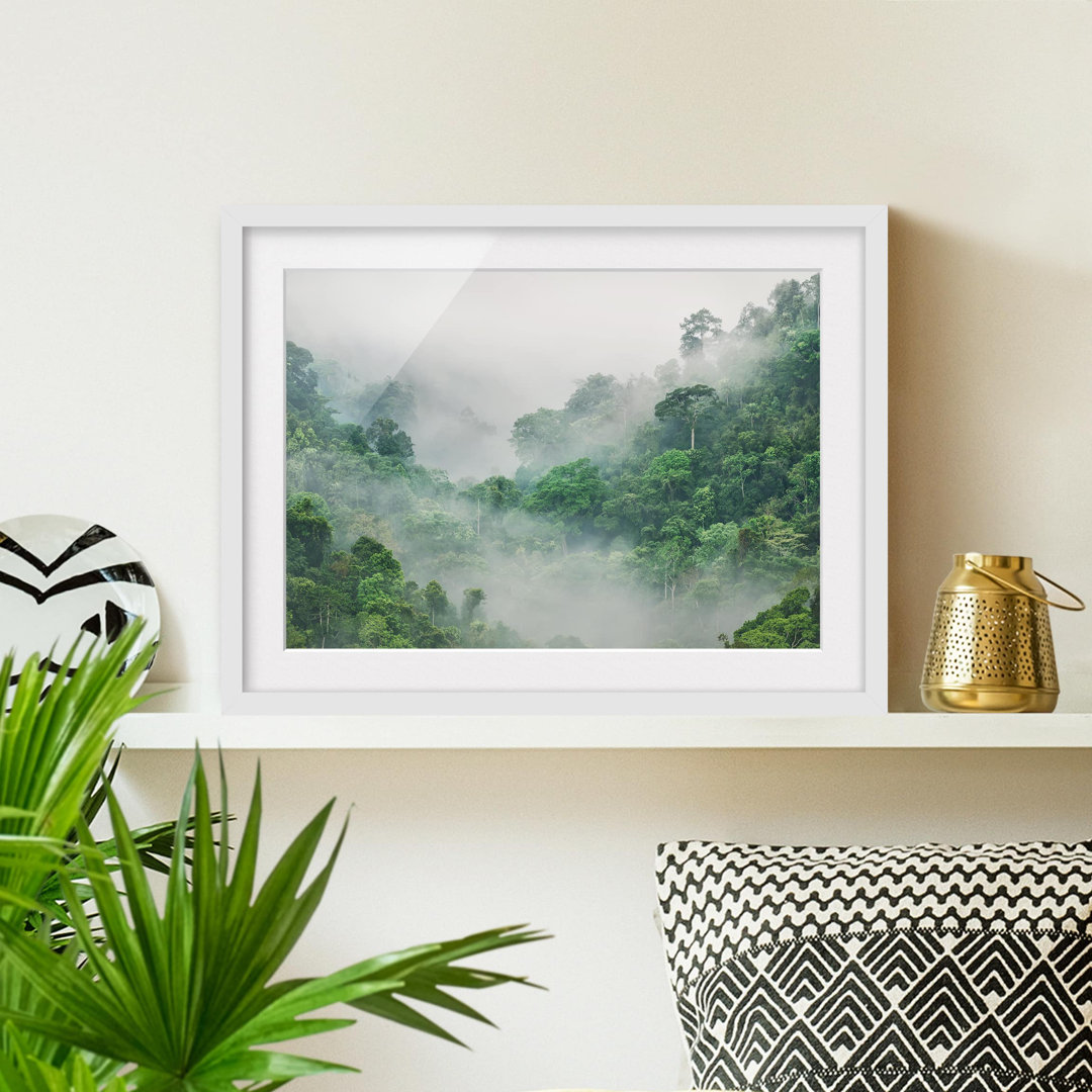 Gerahmtes Poster Jungle in the Mist