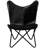 Lanyiah vidaXL Butterfly Chair, Lightweight Armchair with Powder-Coated Steel Frame, Comfortable Genuine Goat Leather, Versatile Utility 26" x 29.1" x 35.4"-1705289981