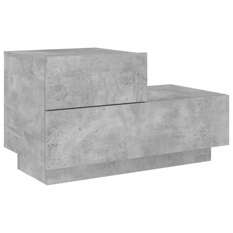 Brigett 36cm W Bedside Table, Concrete Grey