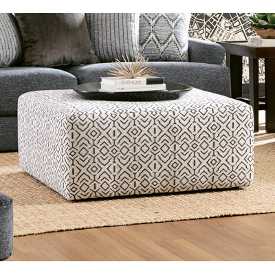 Huckabee 42" Square Upholstered Cocktail Ottoman