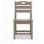 Ensemble bistro de patio 3 pièces brun antique avec table ronde et 2 chaises, pour les petits espaces extérieurs et les rassemblements confortables-1504983764
