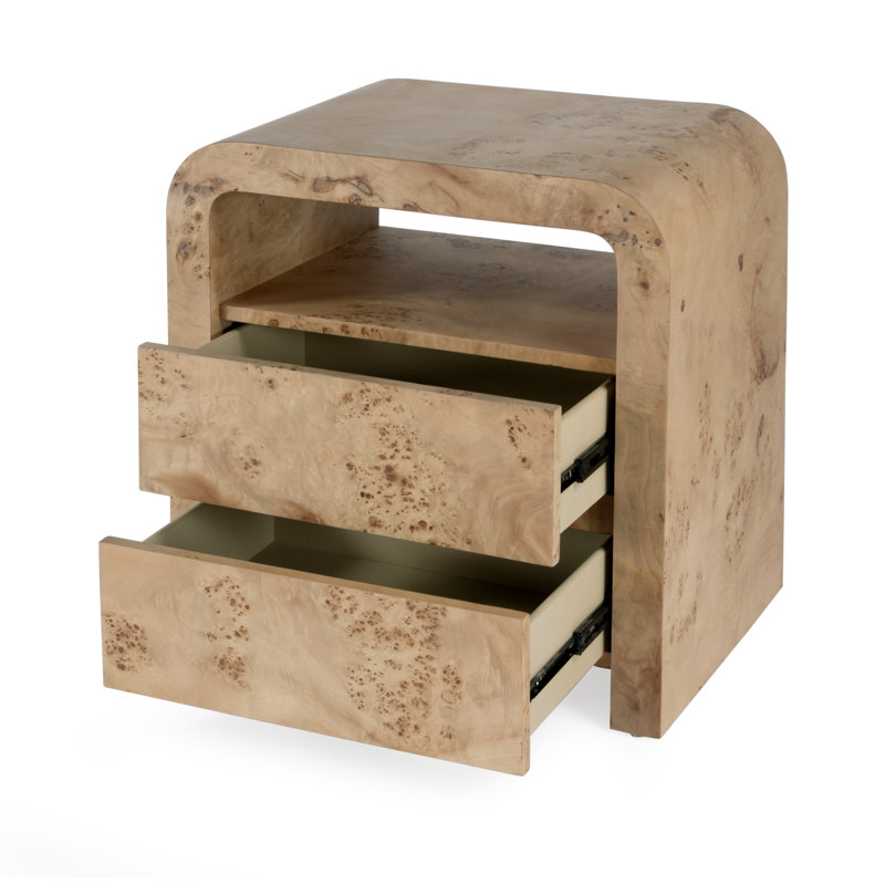 Table de chevet 2 tiroirs Cora