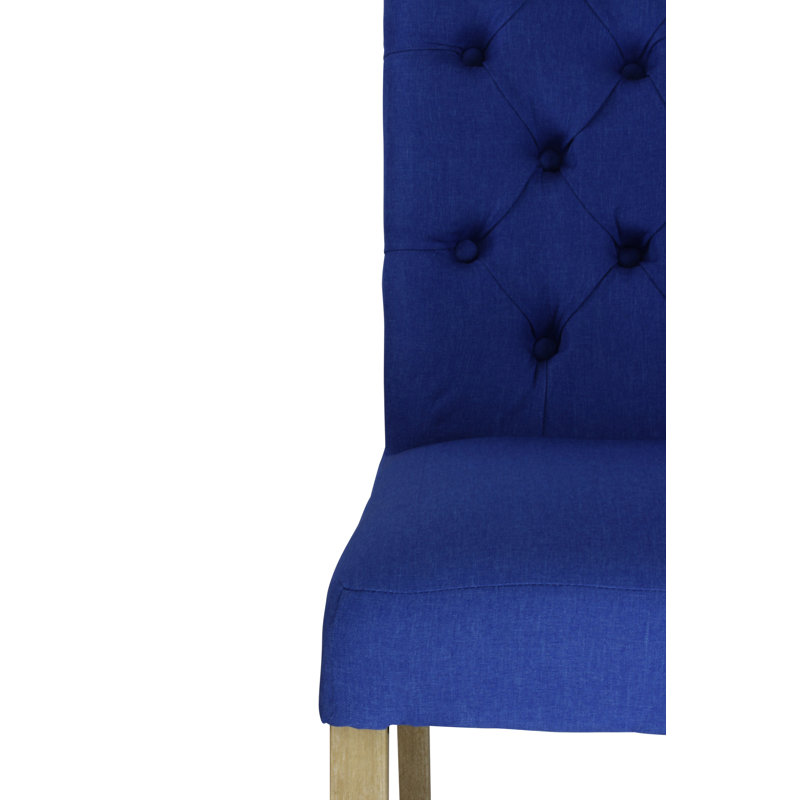 Chaise parsons rembourrée Stanly, Cobalt