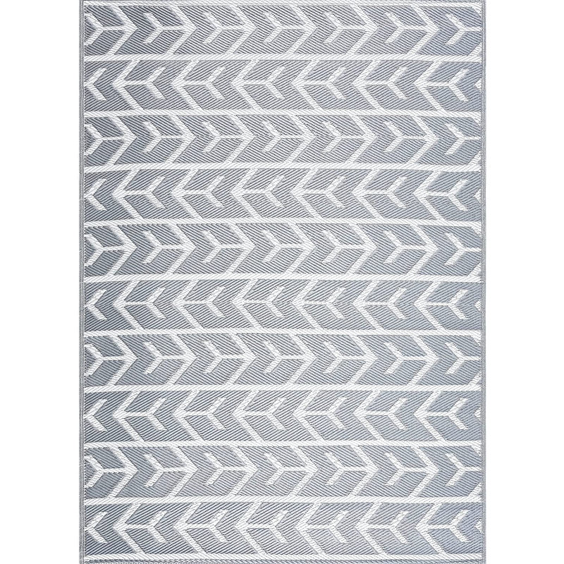 Charlcie Geometric Indoor / Outdoor Rug, Rectangle 4' x 6'
