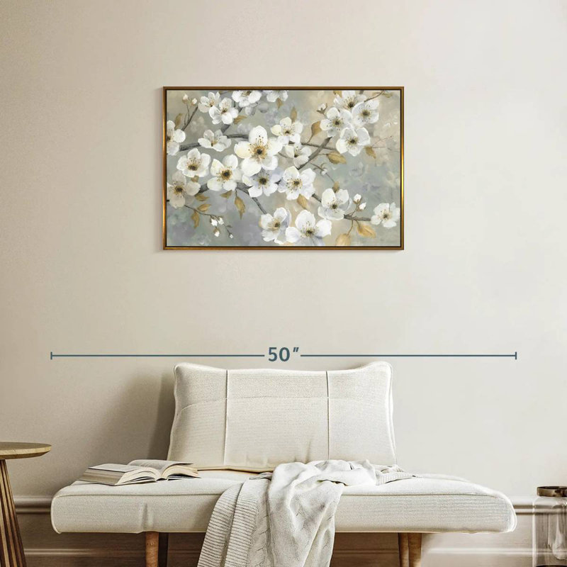 Jardin doré, Cadre flottant doré, 31 po x 21 po