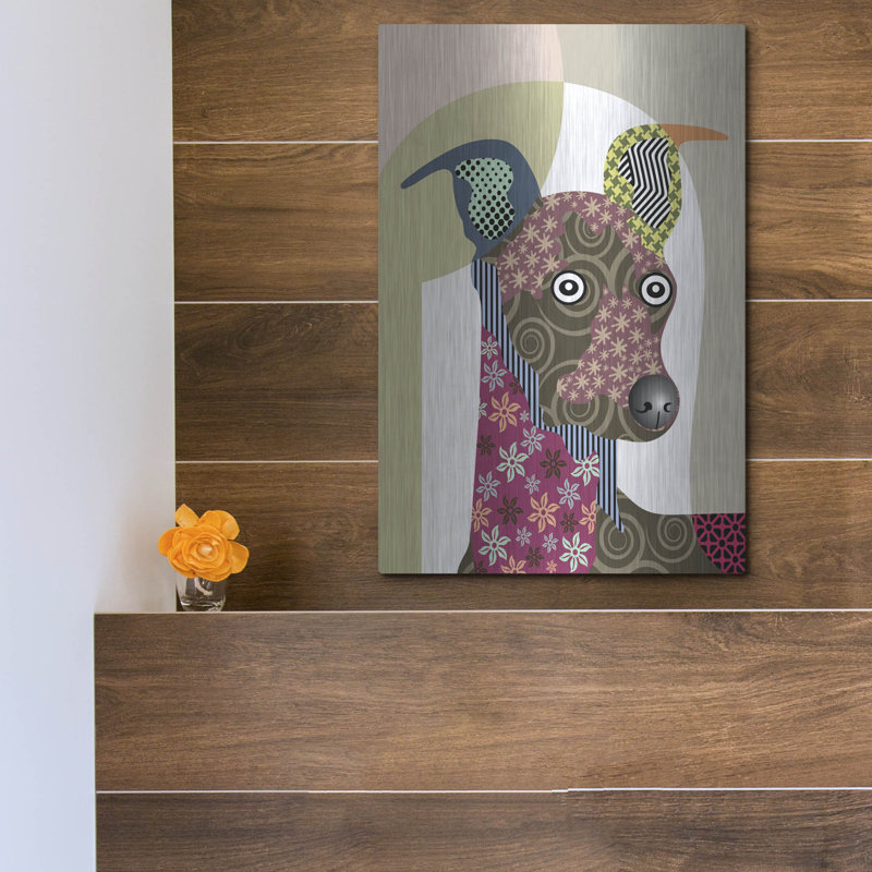«Greyhound» par Lanre Adefioyue, H 16 po x l 12 po