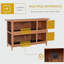 Maison pour petits animaux en bois avec cage verrouillable 54 po PawHut-2031285338