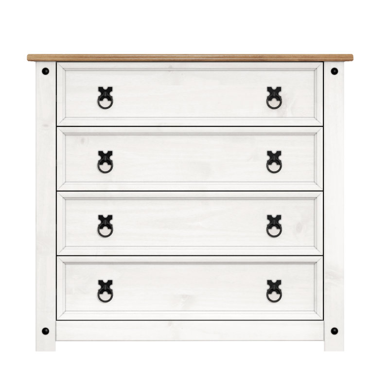 Vinit Solid Wood 80cm W Chest of Drawers