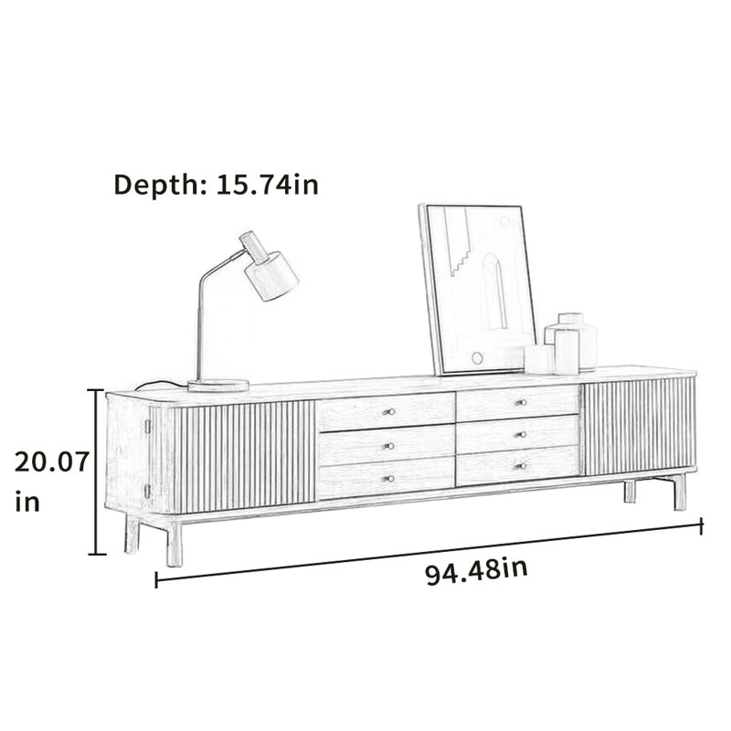 Meuble télé Modern, 94.48"