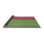 Tapis décoratif verts rayés politte-418580166