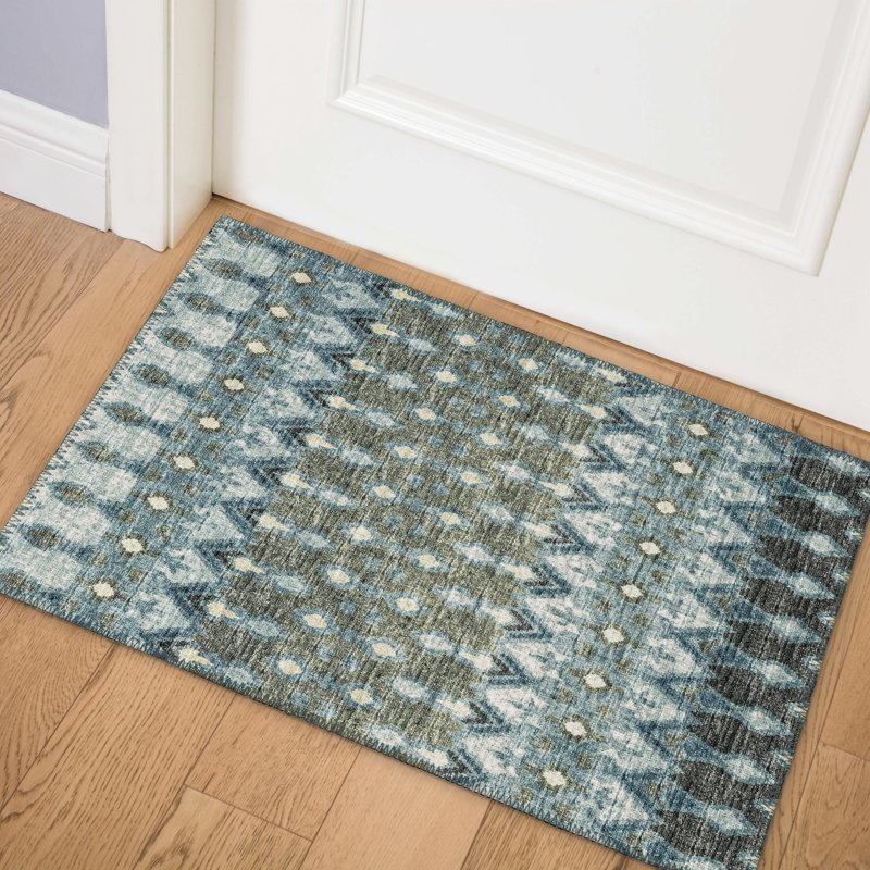 Hemmer Chenille Ikat Indoor / Outdoor Rug, Rectangle 3' x 5'