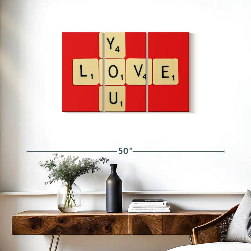 Tergel Love You, H 20 po x l 33 po