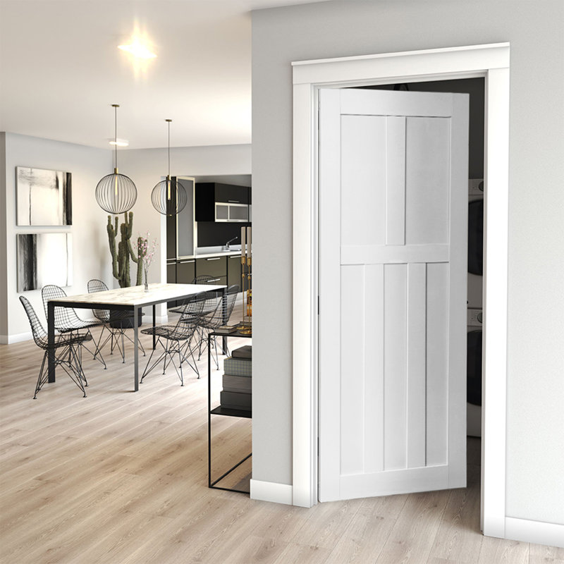 Panel Tall Barn Door System, 89" x 78"