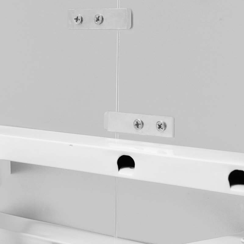Foldable Square Dining Table, White
