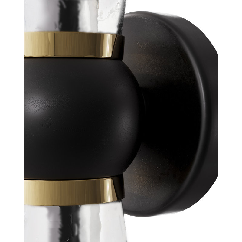 Byford 2 - Light Bath Sconce, Oil Rubbed Bronze/Polished Brass