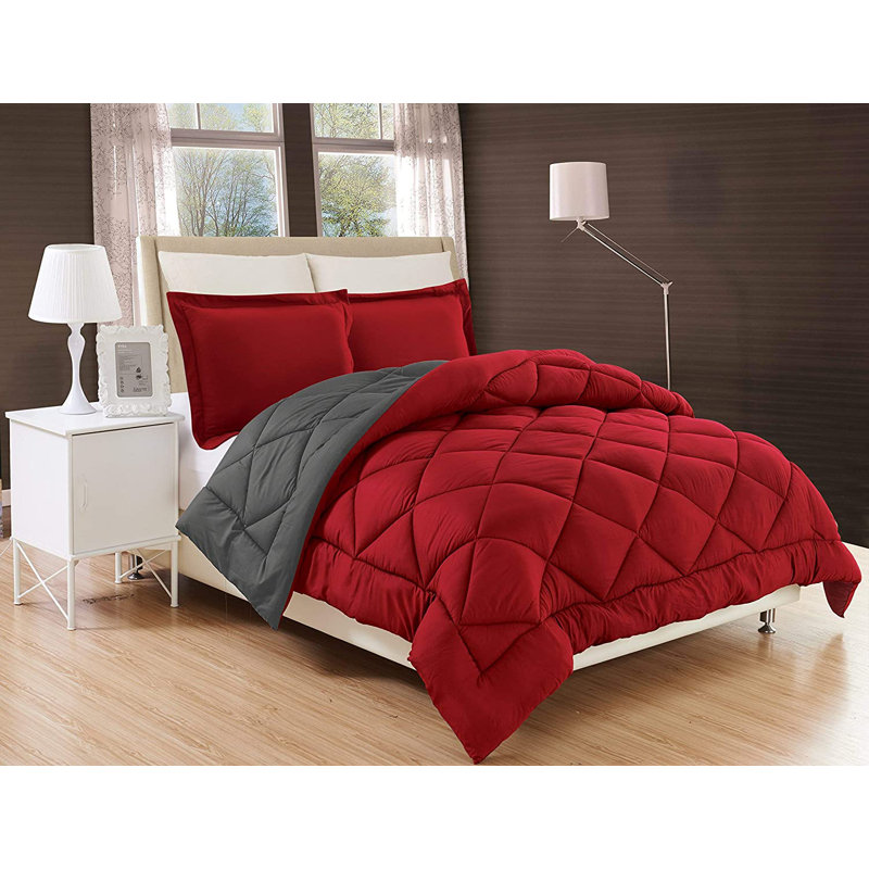 Ensemble d'édredon en duvet synthétique Redgray, Très grand