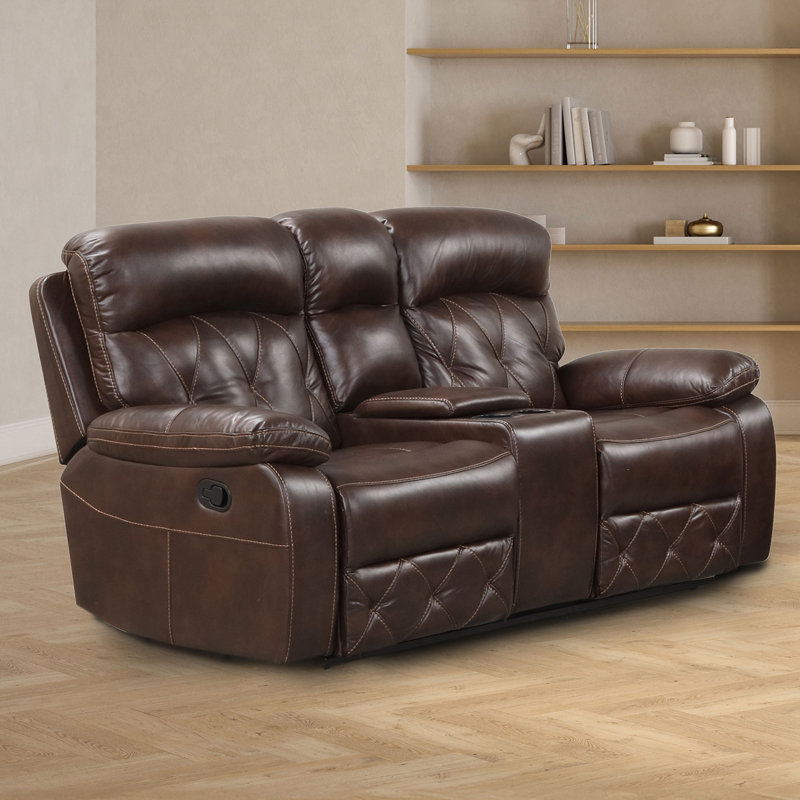 Causeuse transitionnelle l 73 po, brun
