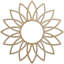 Médaillon de plafond 18 "x 18" x P 6 1/4 "x P 3/8" Daisy-59356291-59356312