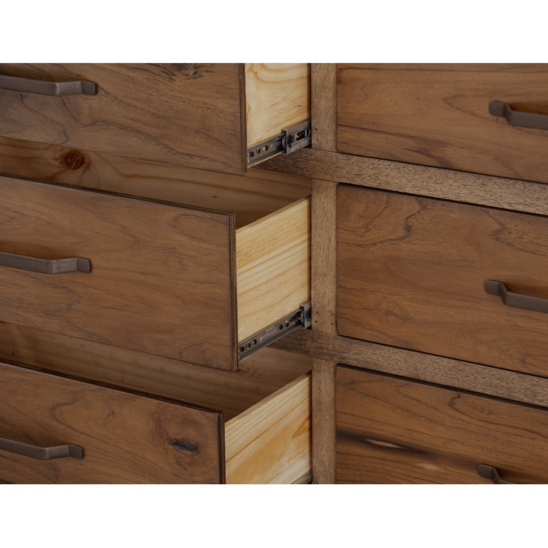 Commode 6 tiroirs, Brun