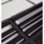 Neros 7.9" x 1.3" Glossy Ceramic Mudcap Tile Trim in Nero