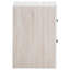 Table de chevet à 2 tiroirs avec poignées blanc côtier et bronze foncé mat, fonctionnalité de chambre à coucher, hauteur de 23,5 pouces avec design rectangulaire élégant pour le rangement, hauteur de l 21,6 po x profondeur 15,83 po-2058944532