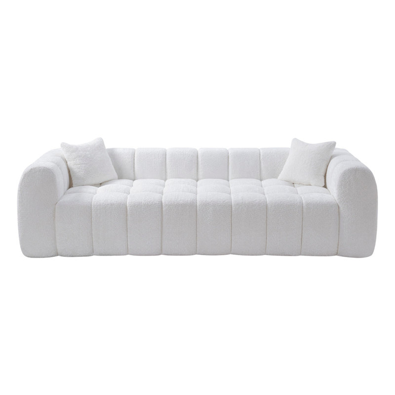 Canapé Marshmallow, Boucle + blanc