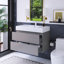 36 po W Meuble-lavabo mural simple avec lavabo blanc-106951687