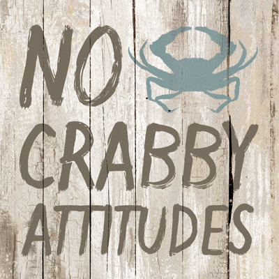 No Crabby - Wrapped Canvas Print