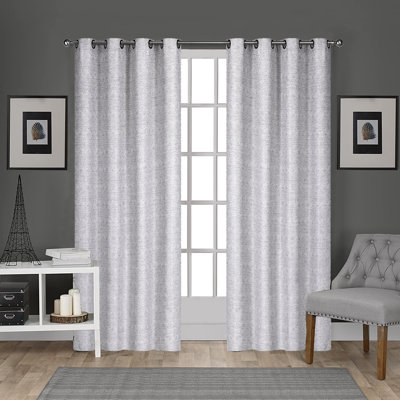 Paire de rideaux semi-transparents avec œillets Ryeland