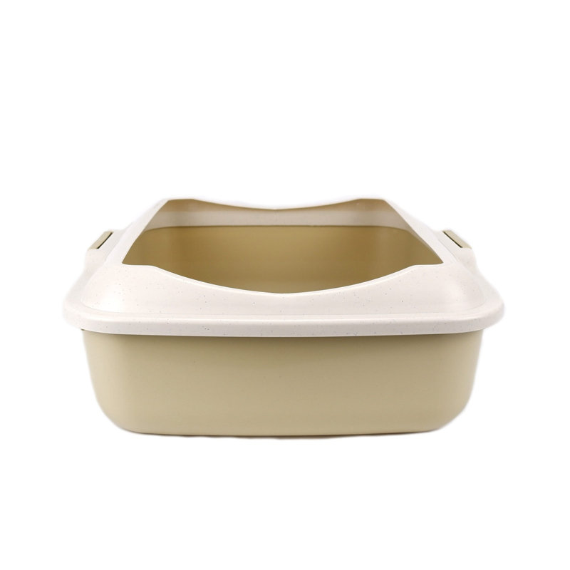 Plastic Litter Box, Beige